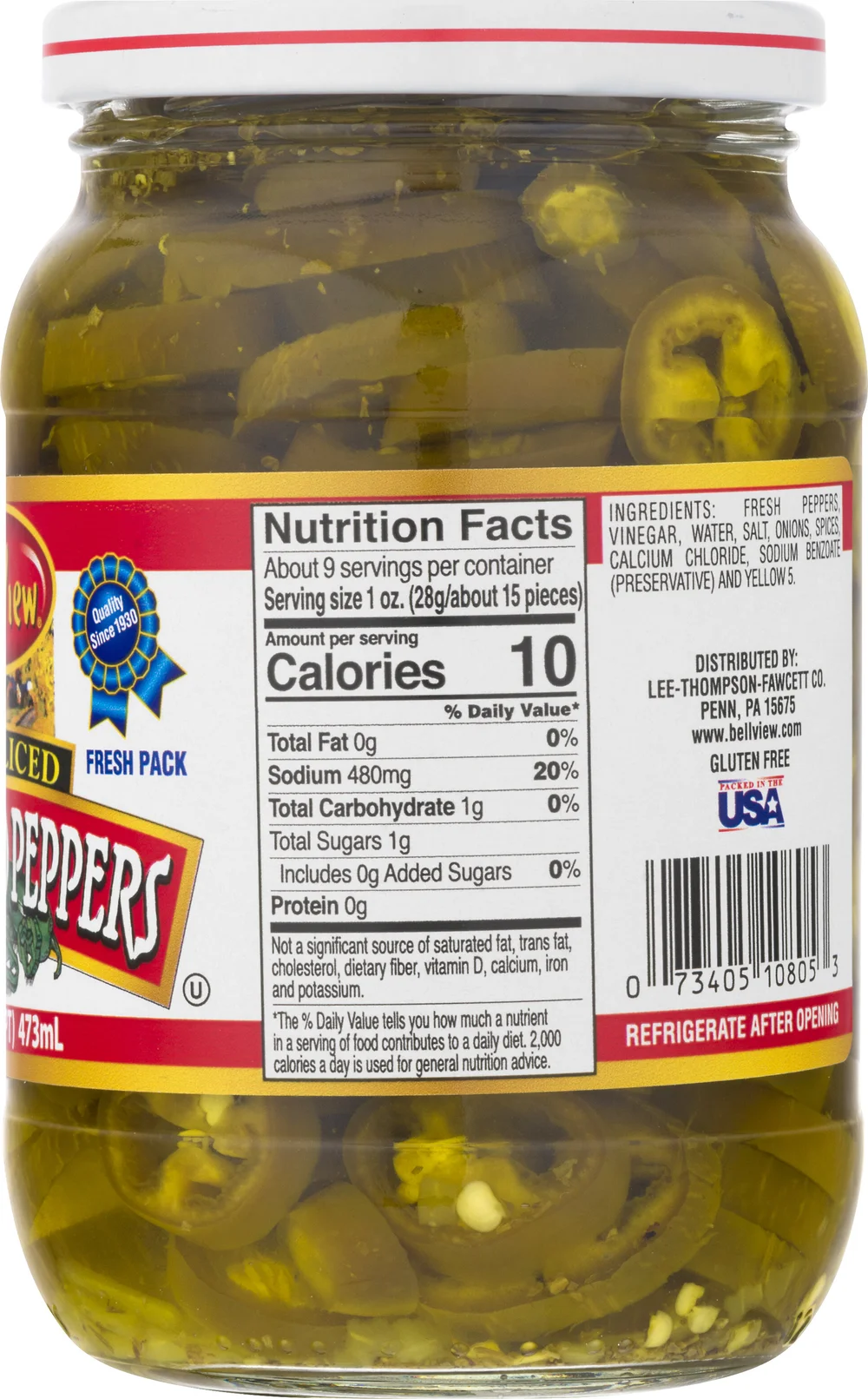 Hot Sliced Jalapeño Peppers 16oz. — Bell-View Foods